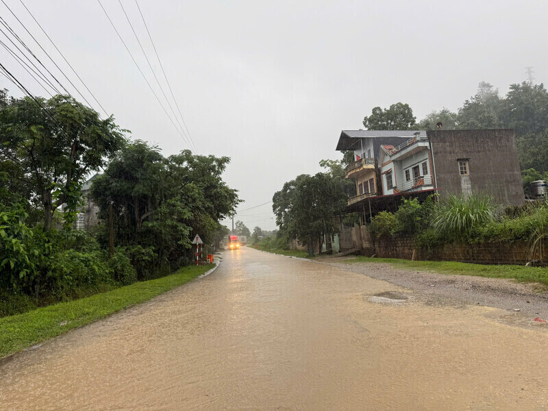 Lang Son has heavy rain on May 20. Photo: Khanh Linh