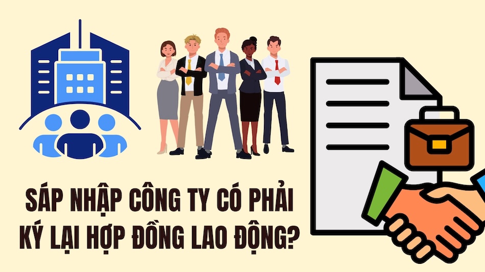 Is merging companies required to re-sign labor contracts?