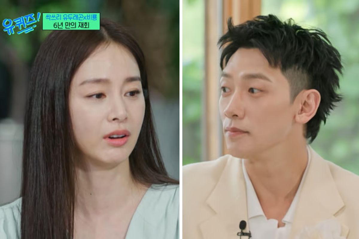 Kim Tae Hee and Bi Rain on the program "You quiz on the block". Photo: Producer
