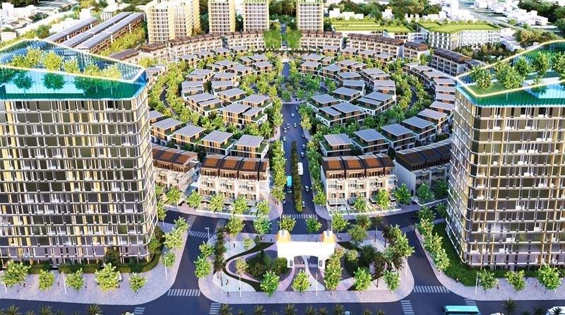 Phối cảnh một sự án đầu tư Khu đô thị nhà ở thương mại tại tỉnh Cà Mau. Ảnh: Nhật Hồ.