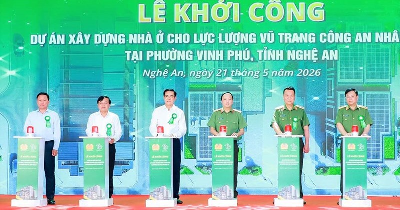 Khởi công dự án nhà ở cho lực lượng vũ trang Công an nhân dân tại Nghệ An