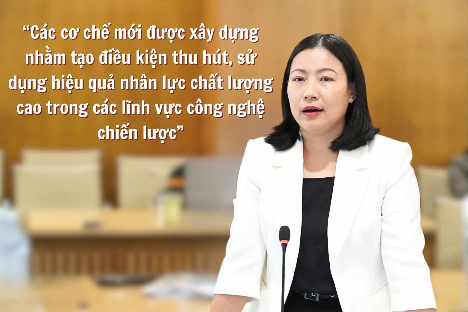 Theo các cơ chế mới được xây dựng nhằm tạo điều kiện thu hút, sử dụng hiệu quả nhân lực chất lượng cao trong các lĩnh vực công nghệ chiến lược.