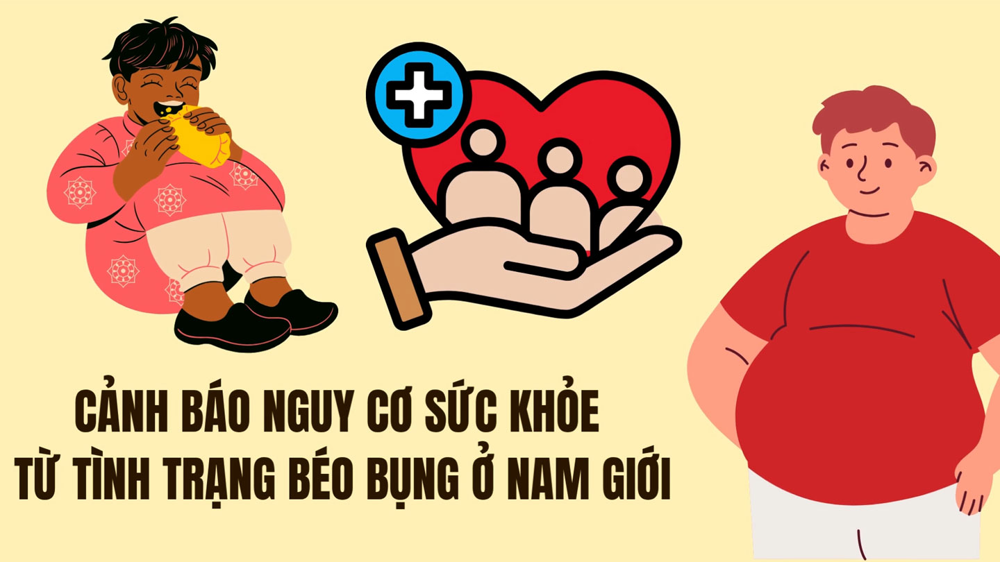 Warning about health risks from abdominal obesity in men.