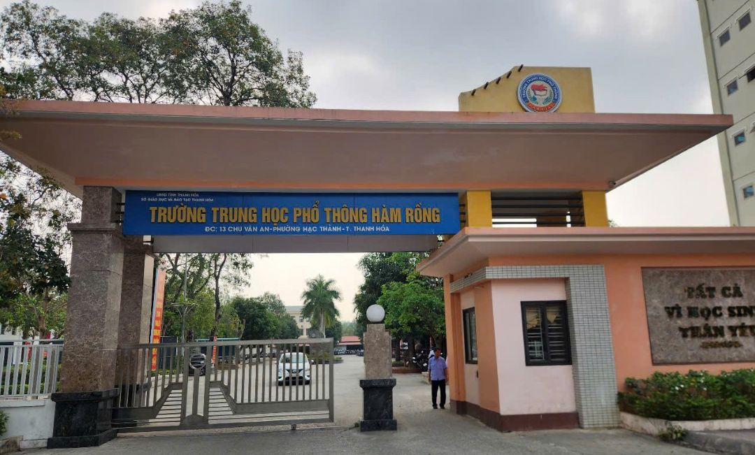 Functional agencies have no basis to confirm "running classes" at Ham Rong High School, Thanh Hoa. Photo: Xuan Hung