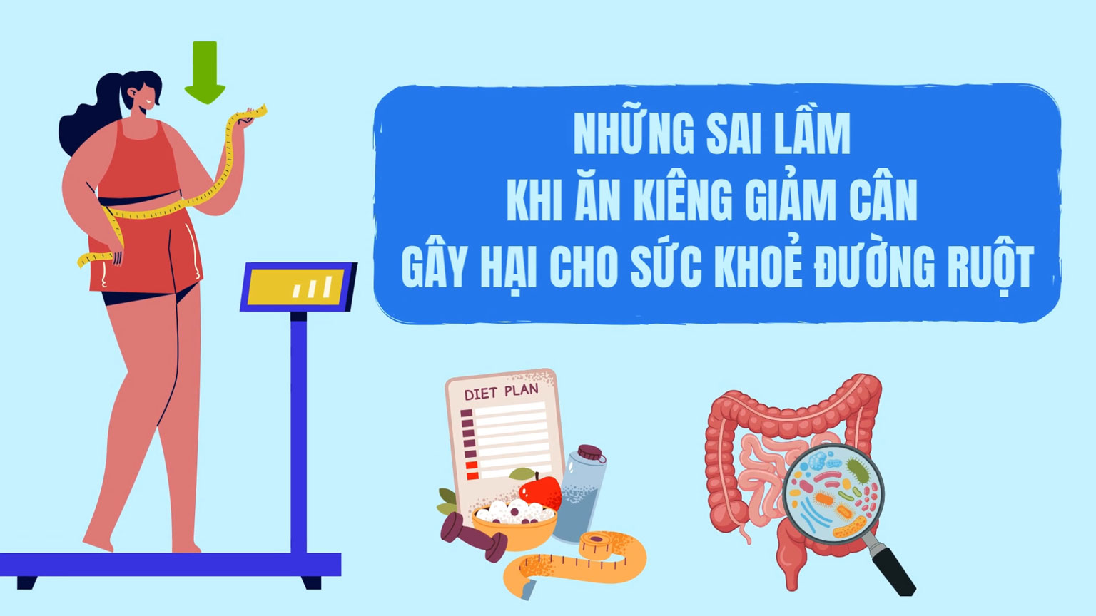 Mistakes when dieting to lose weight can be harmful to gut health
