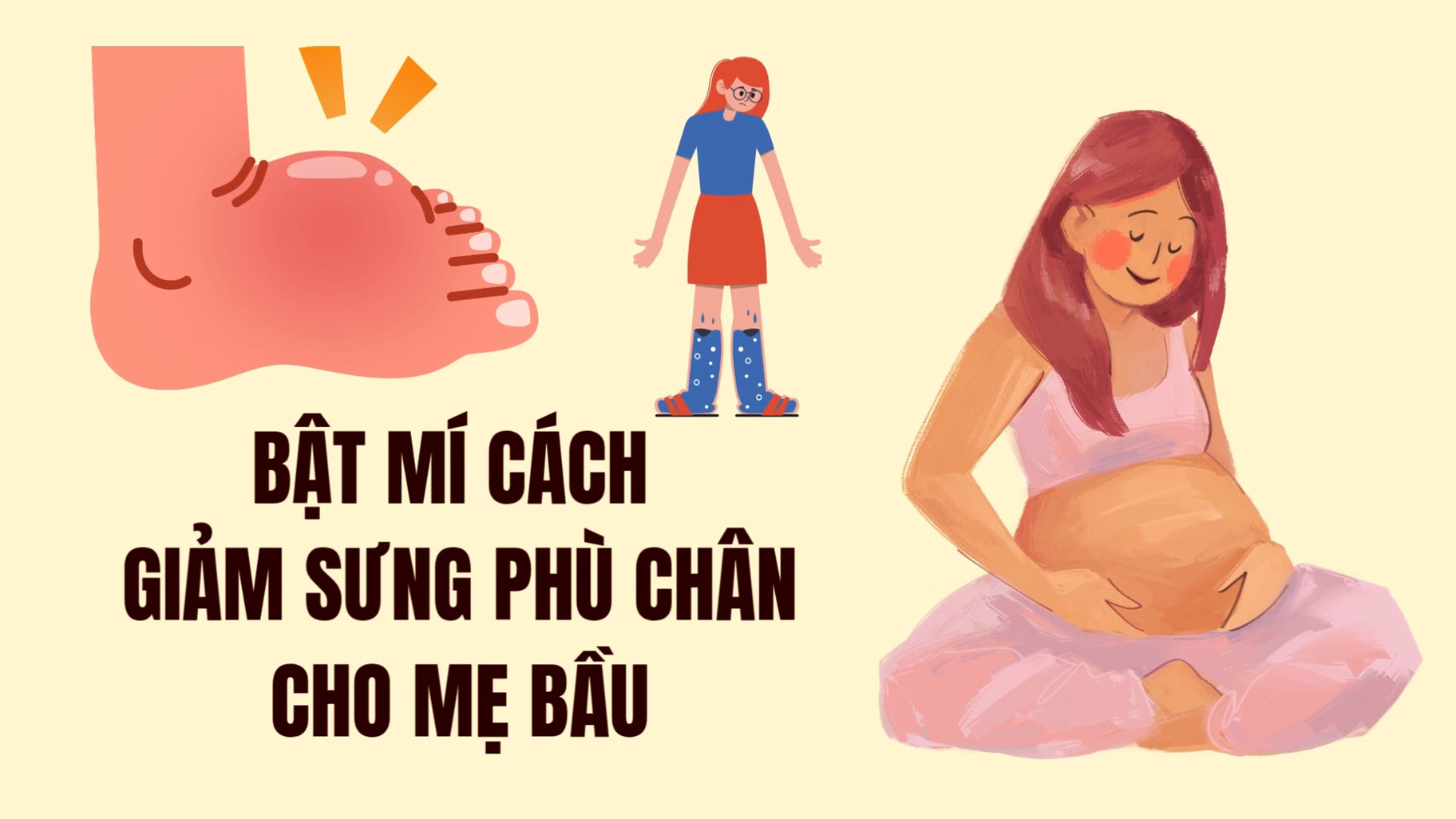 Revealing ways to reduce leg swelling for pregnant mothers