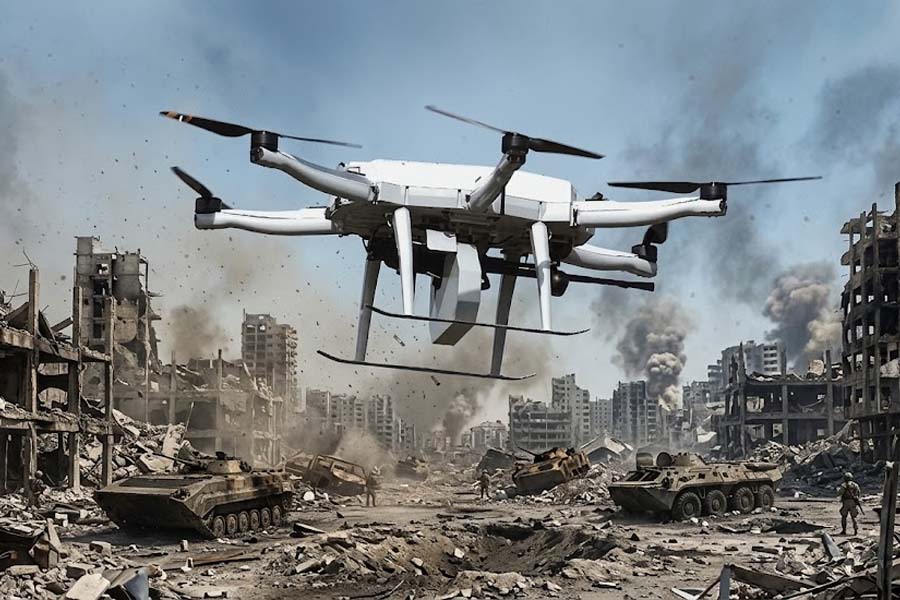 Serbian UAVs can carry 250 bullets, firing more than 800 bullets per minute. Graphics: Cat Tien