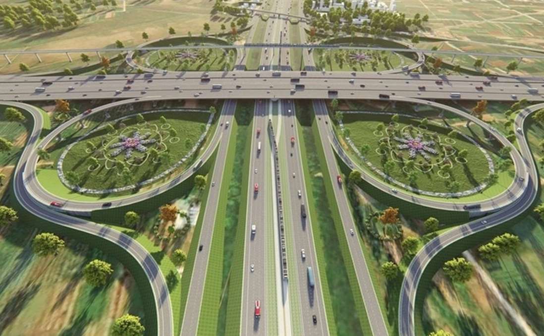 Phối cảnh Dự án Thành phần 3 – Vành đai 4 Vùng Thủ đô Hà Nội. Ảnh: T&T Group