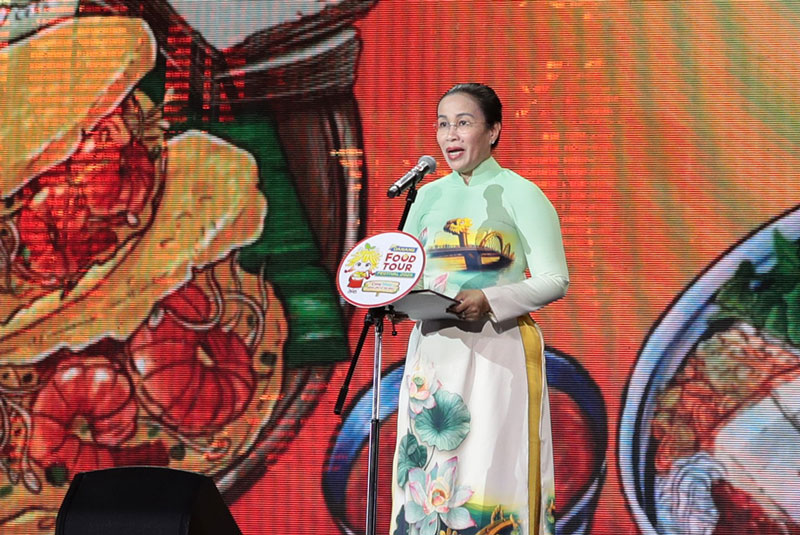 Bà Nguyễn Thị Anh Thi - Phó Chủ tịch UBND TP Đà Nẵng phát biểu tại buổi lễ. Ảnh: Sở VHTTDL