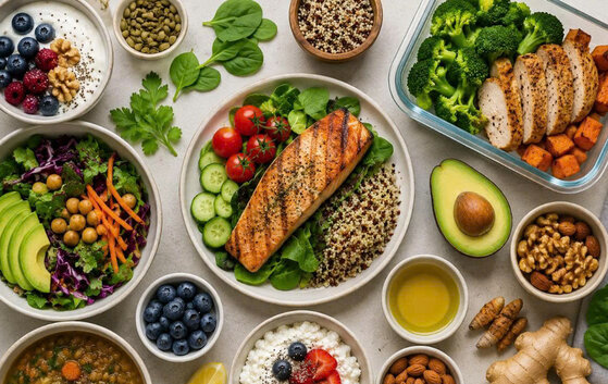 Protein-rich menu helps reduce visceral fat and effectively fight inflammation. Graphics: Huong Giang