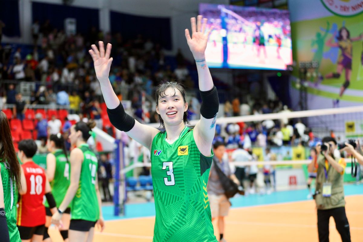 Tran Thi Thanh Thuy proves her position as the best main attacker of the VTV9 Cup - Binh Dien 2026. Photo: Duy Nam