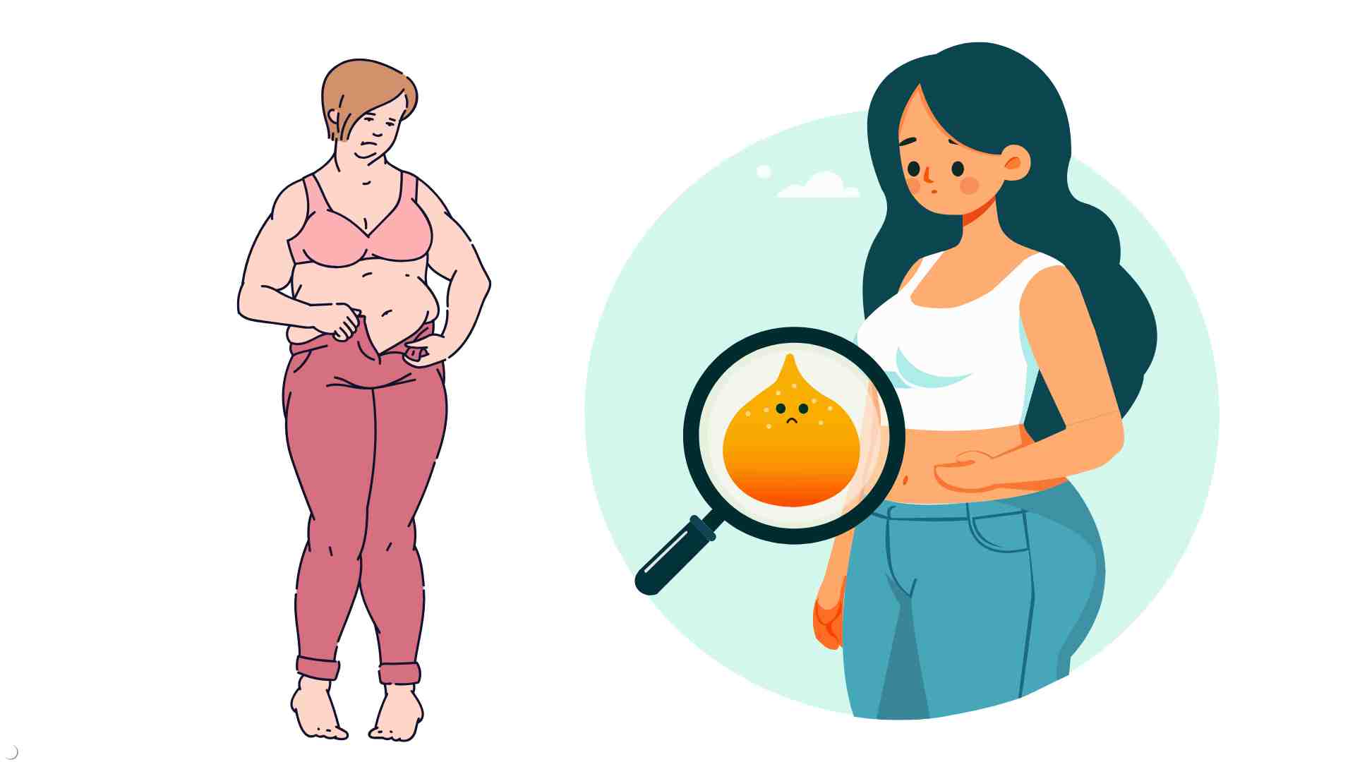 Visceral fat is a type of fat accumulated around the organs in the abdominal cavity. Graphic photo: Huong Son