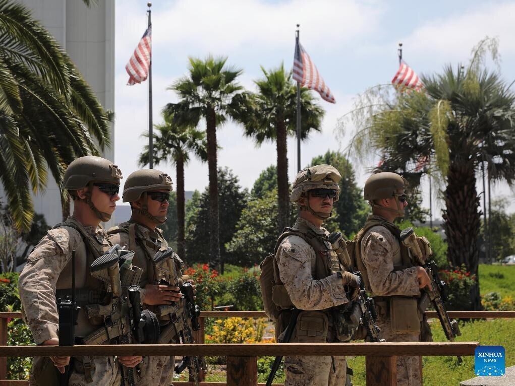 US soldiers on duty. Photo: Xinhua