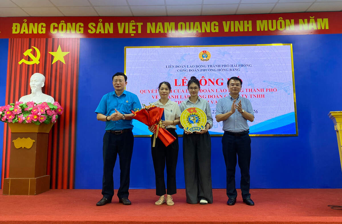 Việc thành lập các công đoàn cơ sở là dấu mốc quan trọng đối với người lao động, với các đơn vị và doanh nghiệp. Ảnh: Nguyễn Huệ