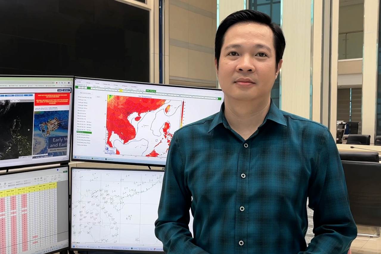 Ông Vũ Tuấn Anh nhận định đợt nắng nóng diện rộng này gay gắt hơn đợt nắng vào ngày 13 - 16.5 vừa qua.