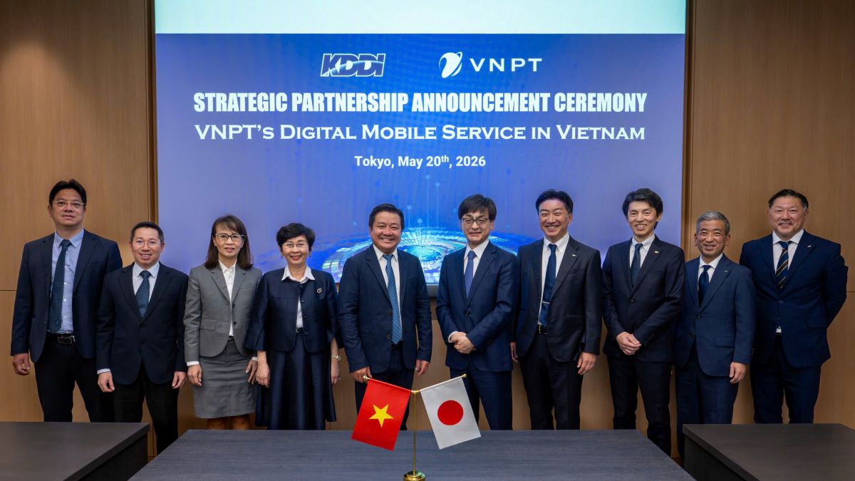 Lãnh đạo VNPT và Lãnh đạo KDDI công bố hợp tác chiến lược dài hạn