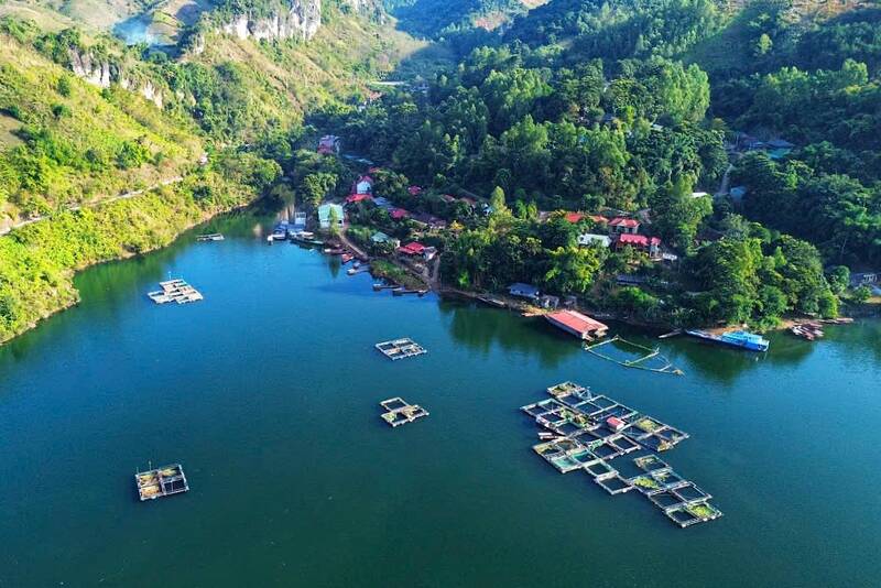 Son La Hydropower Reservoir has an upstream water level at an elevation of 198.85m. Photo: Minh Nguyen