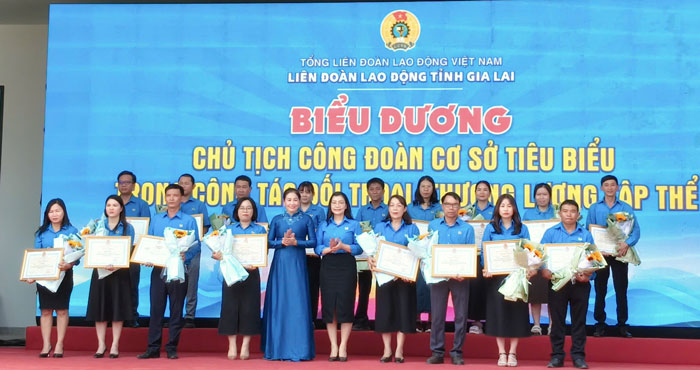 Nhiều Chủ tịch CĐCS trên địa bàn được biểu dương trong Tháng Công nhân 2026. Ảnh: Thanh Tuấn 