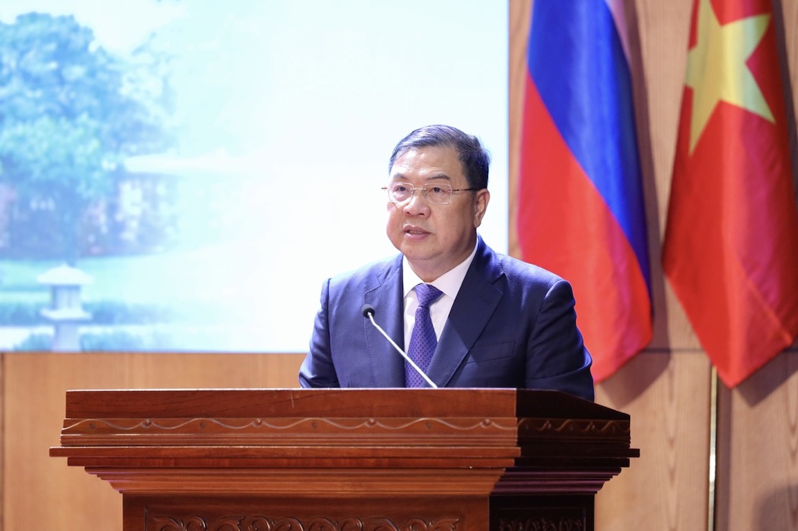 Phó Thủ tướng Thường trực Phạm Gia Túc phát biểu. Ảnh: Nguyễn Mạnh