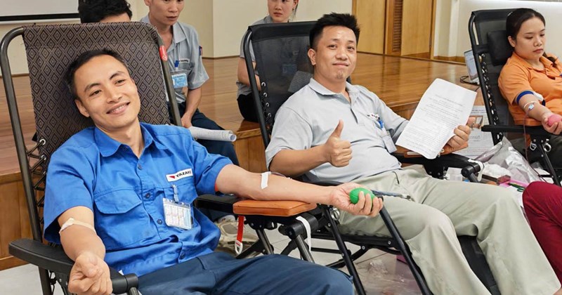 Quảng Ninh: Hơn 200 công nhân Yazaki hiến máu tình nguyện