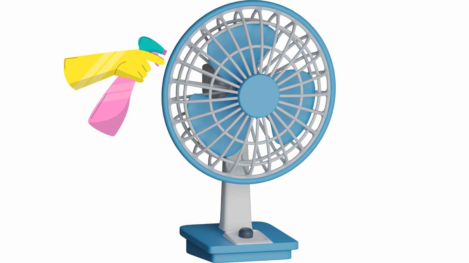Tips to clean fans super quickly, dust peels off in patches without having to remove much. Graphic photo: Hoang Loc.
