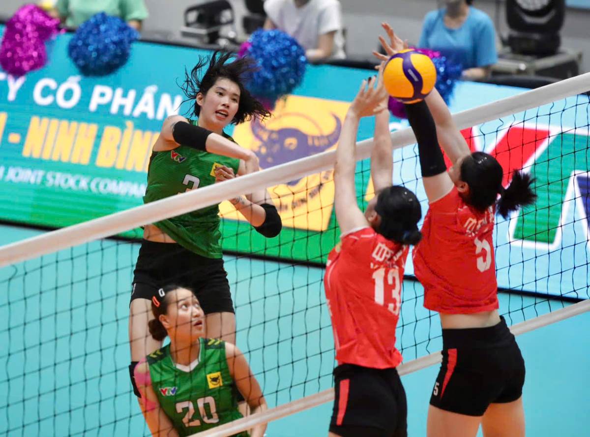 Main attacker Tran Thi Thanh Thuy is expected to help VTV Binh Dien Long An in the final match against Jiangsu. Photo: Duy Nam