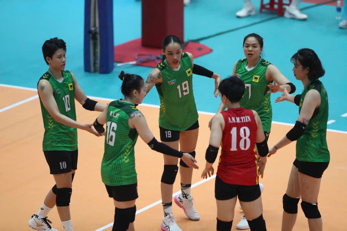 Nếu phát huy tốt sức mạnh tập thể, VTV Bình Điền Long An có cơ hội lớn để đánh bại Giang Tô ở trận chung kết. Ảnh: Duy Nam