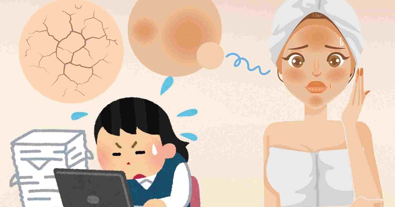 Vì sao da mặt xỉn màu, khô ráp sau giờ làm?