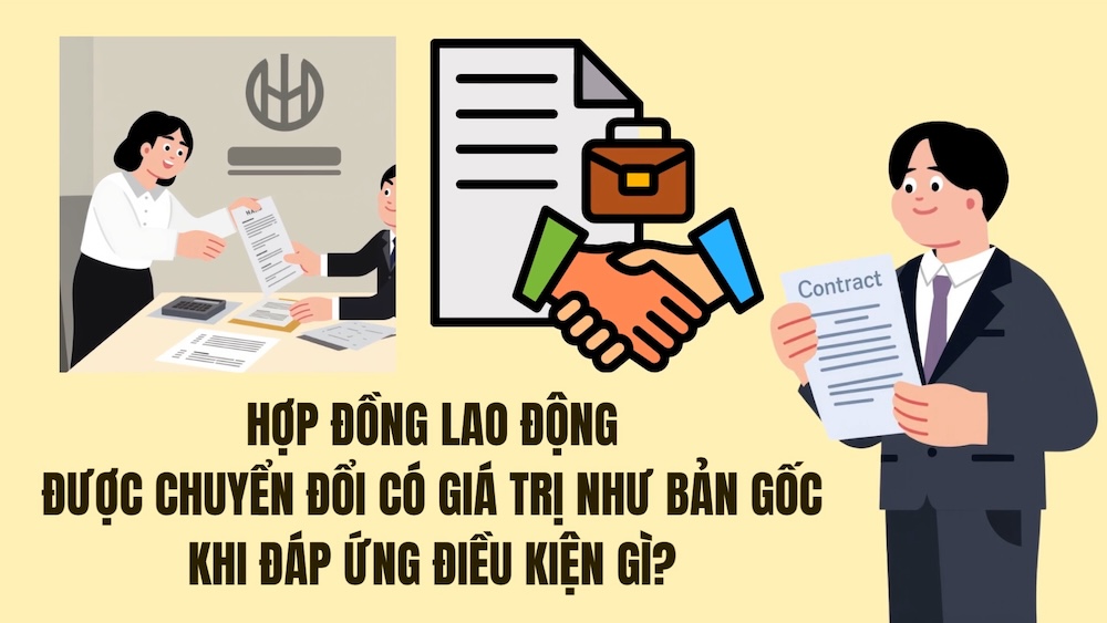 Is a converted labor contract as valid as the original if it meets what conditions?