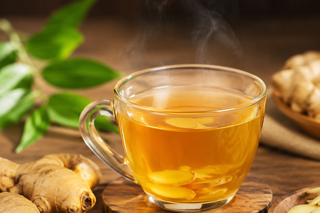 Ginger tea helps support liver detoxification. Graphics: Vy Vy
