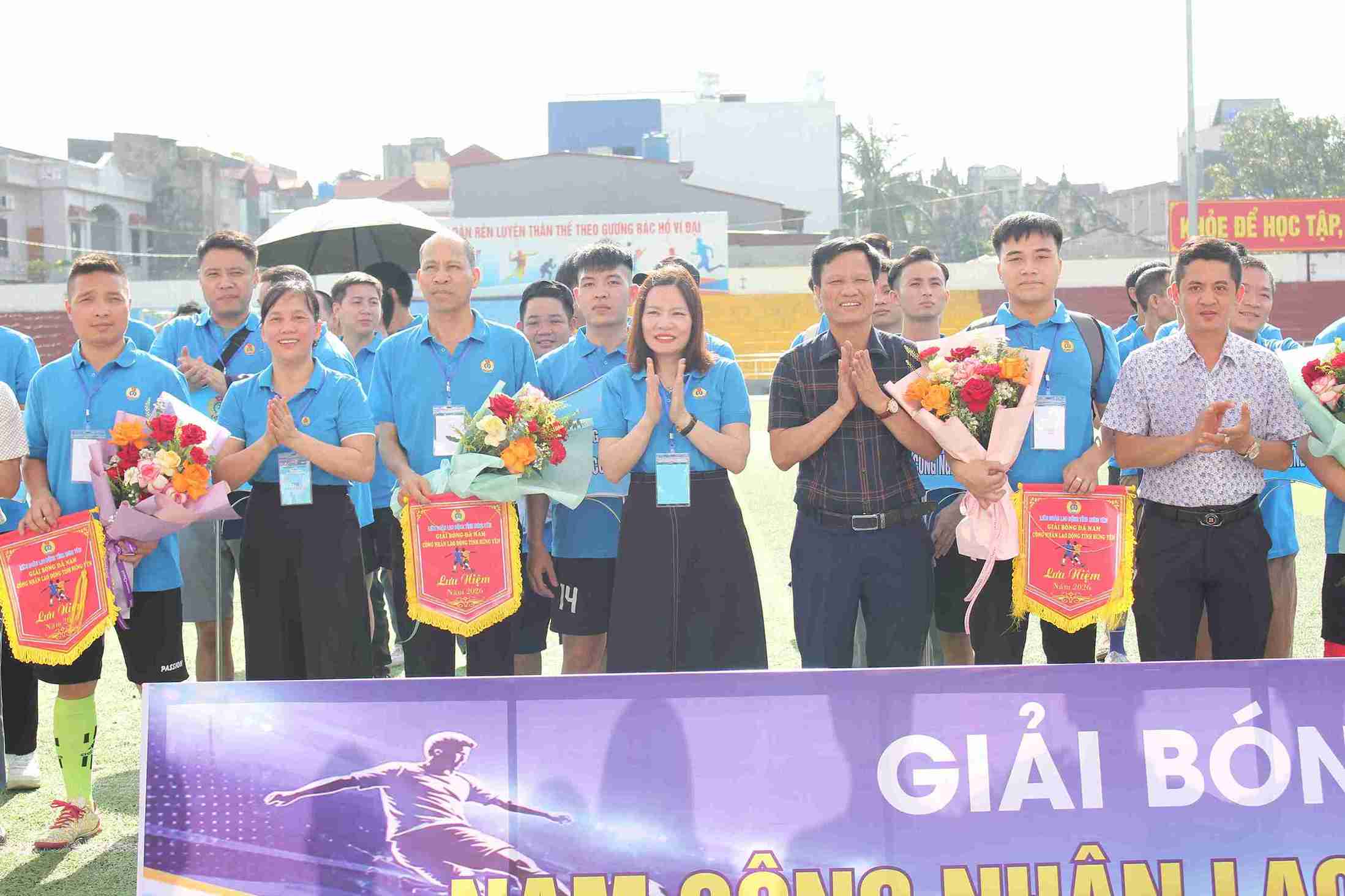 Giải bóng đá là hoạt động thiết thực hưởng ứng Tháng Công nhân năm 2026.