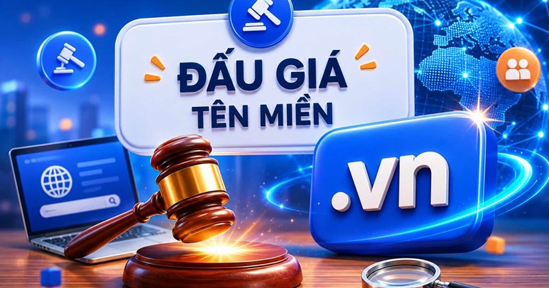 Chính thức triển khai giai đoạn 2 đấu giá tên miền ".vn" năm 2026