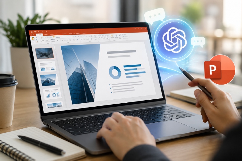 ChatGPT is added to PowerPoint, supporting slide creation and editing using AI. Graphics: Quang Minh