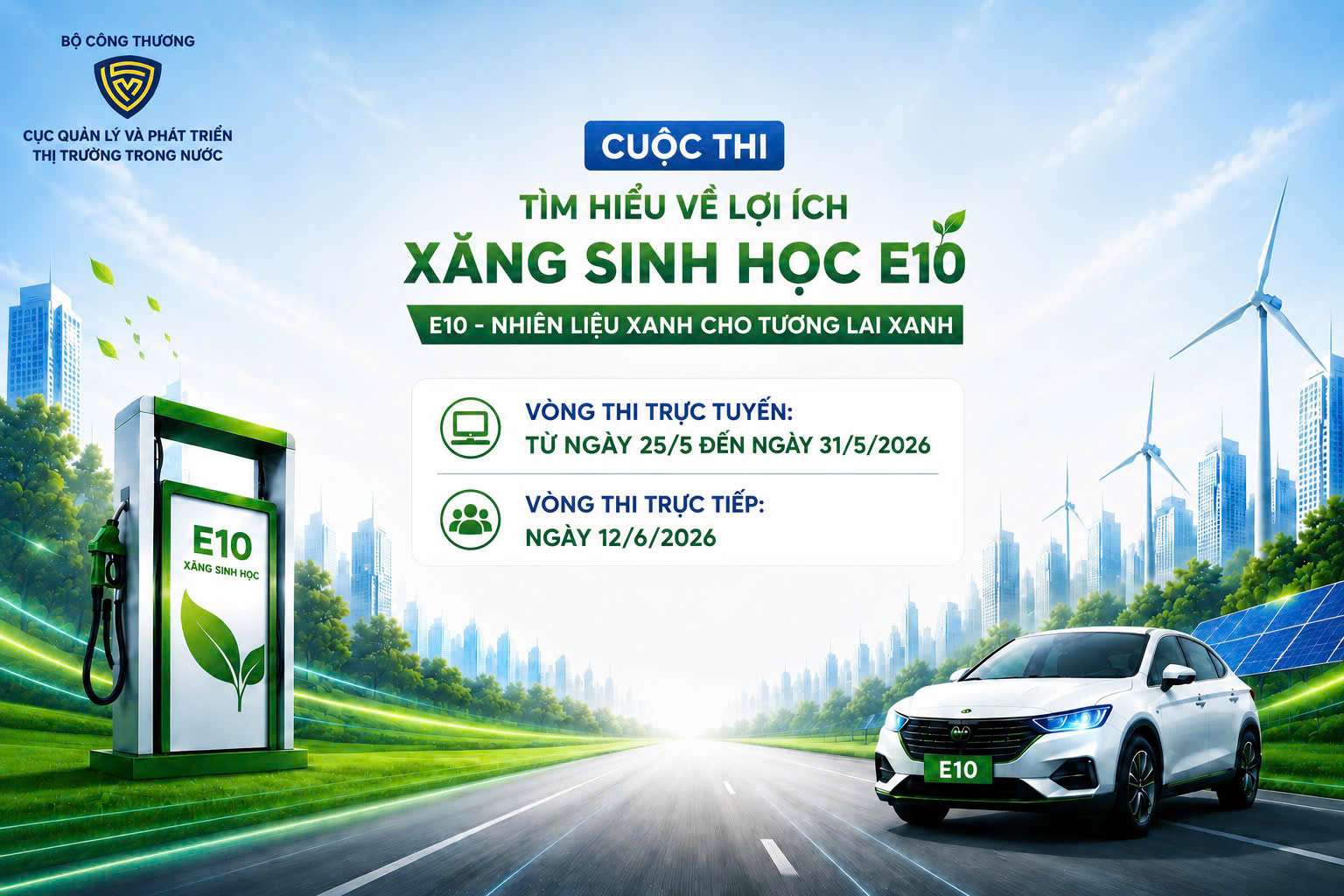 In order to raise public awareness about biofuels, the Domestic Market Management and Development Department organizes a contest to learn about the benefits of E10 gasoline. Photo: BTC