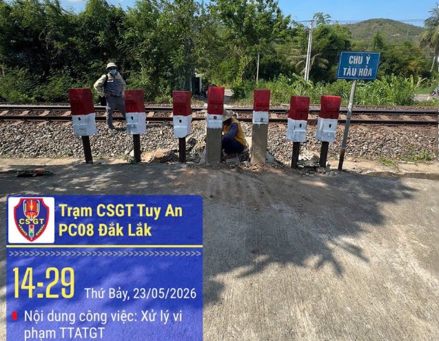 Một điểm được lực lượng chức năng rào chắn. Ảnh: Công an cung cấp