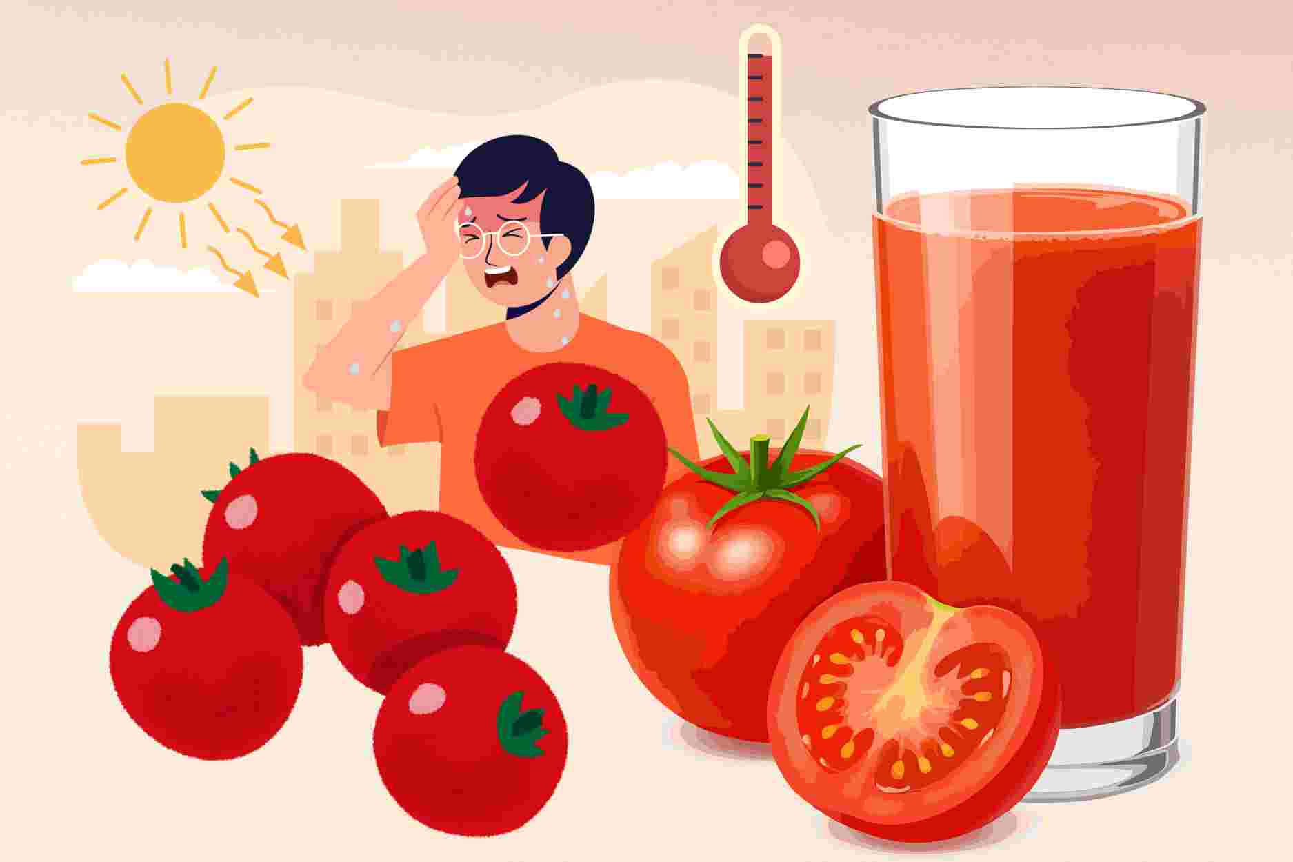 Hot weather, is drinking tomato juice good for the body