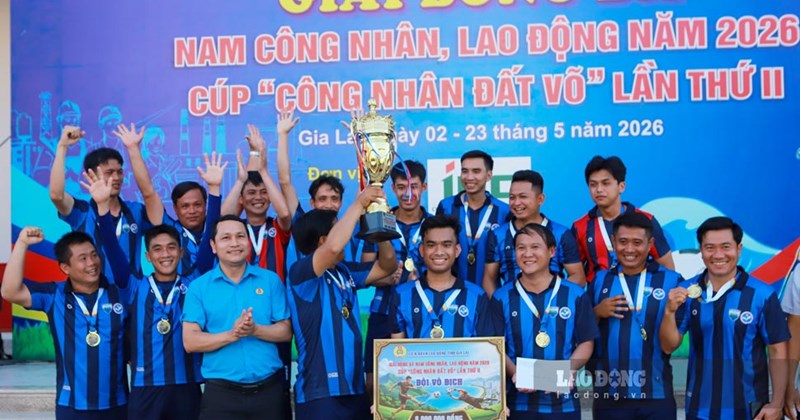 Giải bóng đá công nhân viên chức Gia Lai 2026 tìm ra nhà vô địch