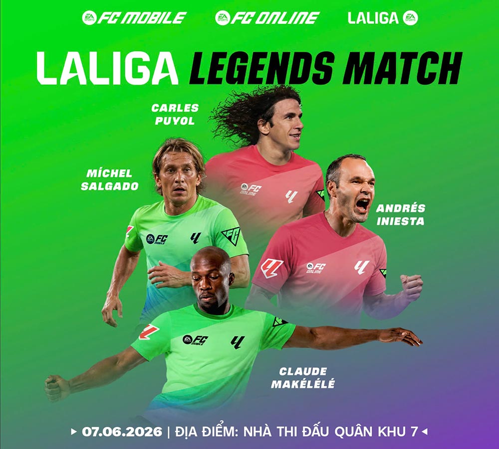 Many La Liga legends will participate in a special friendly match in Ho Chi Minh City on June 7. Photo: La Liga