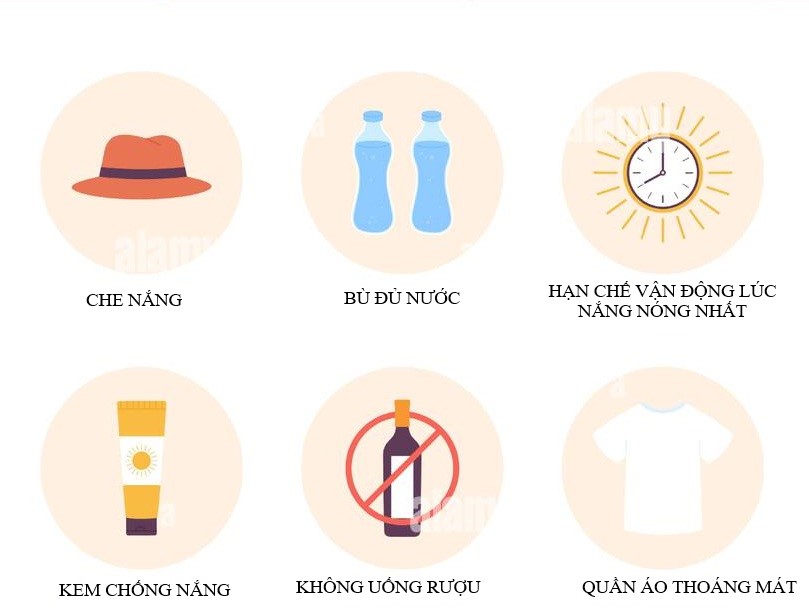 Phòng tránh nắng nóng. Ảnh AI