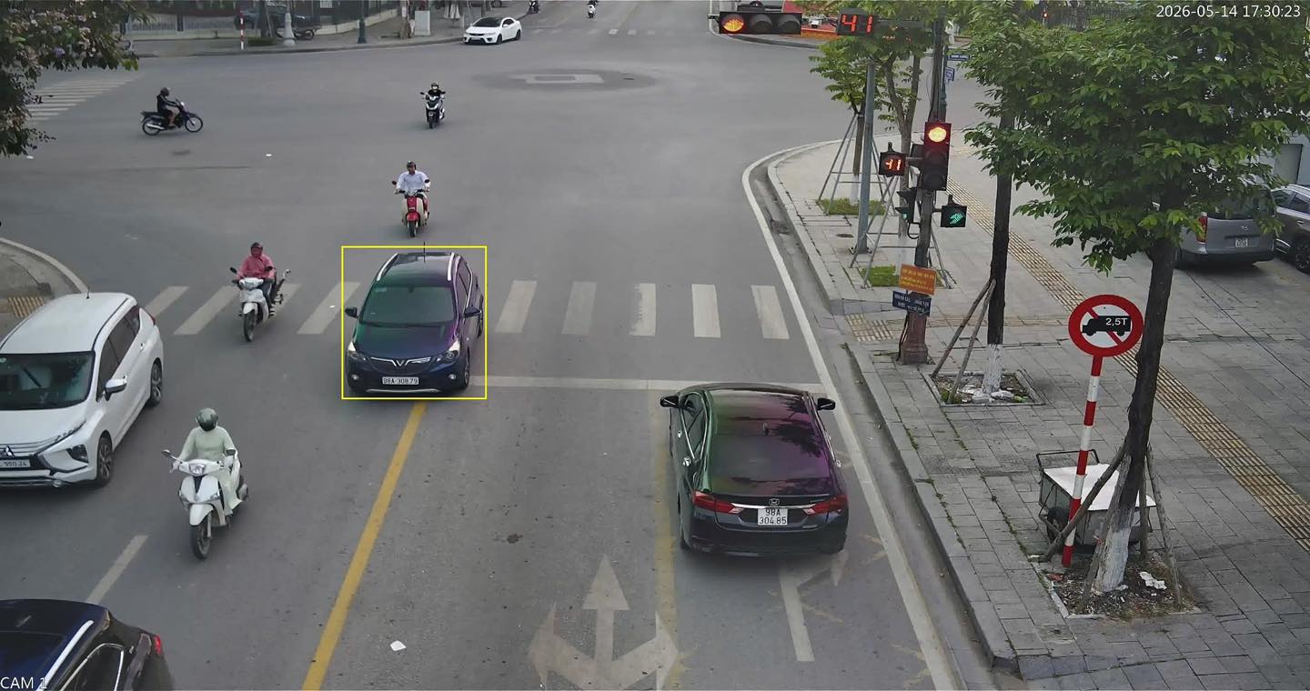 Car owner fined remotely in Bac Ninh. Photo: Bac Ninh Traffic Police