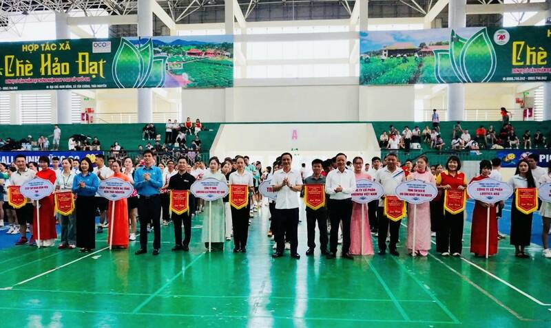 Opening of the Sports Festival for workers, civil servants, and laborers of Thai Nguyen province in 2026. Photo: Thai Nguyen Trade Union
