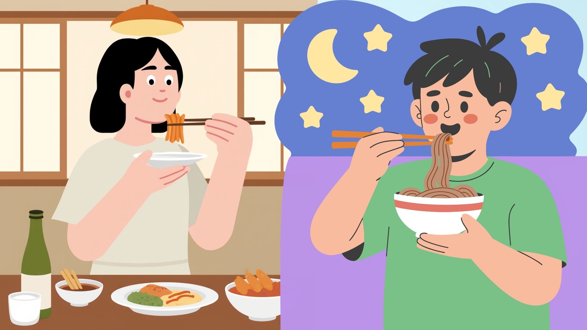 When should you eat most of the calories in a day?