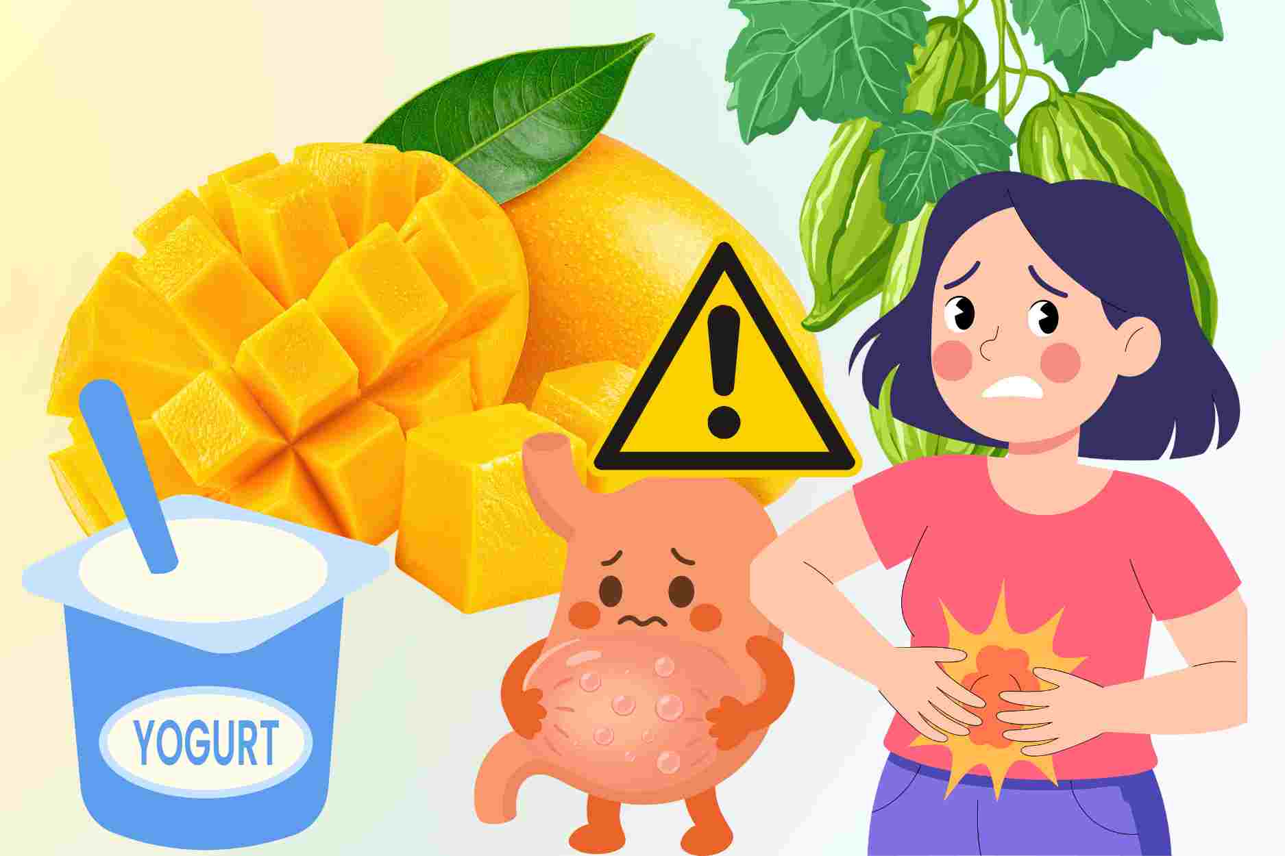 Foods you should not eat too much with mangoes in the summer