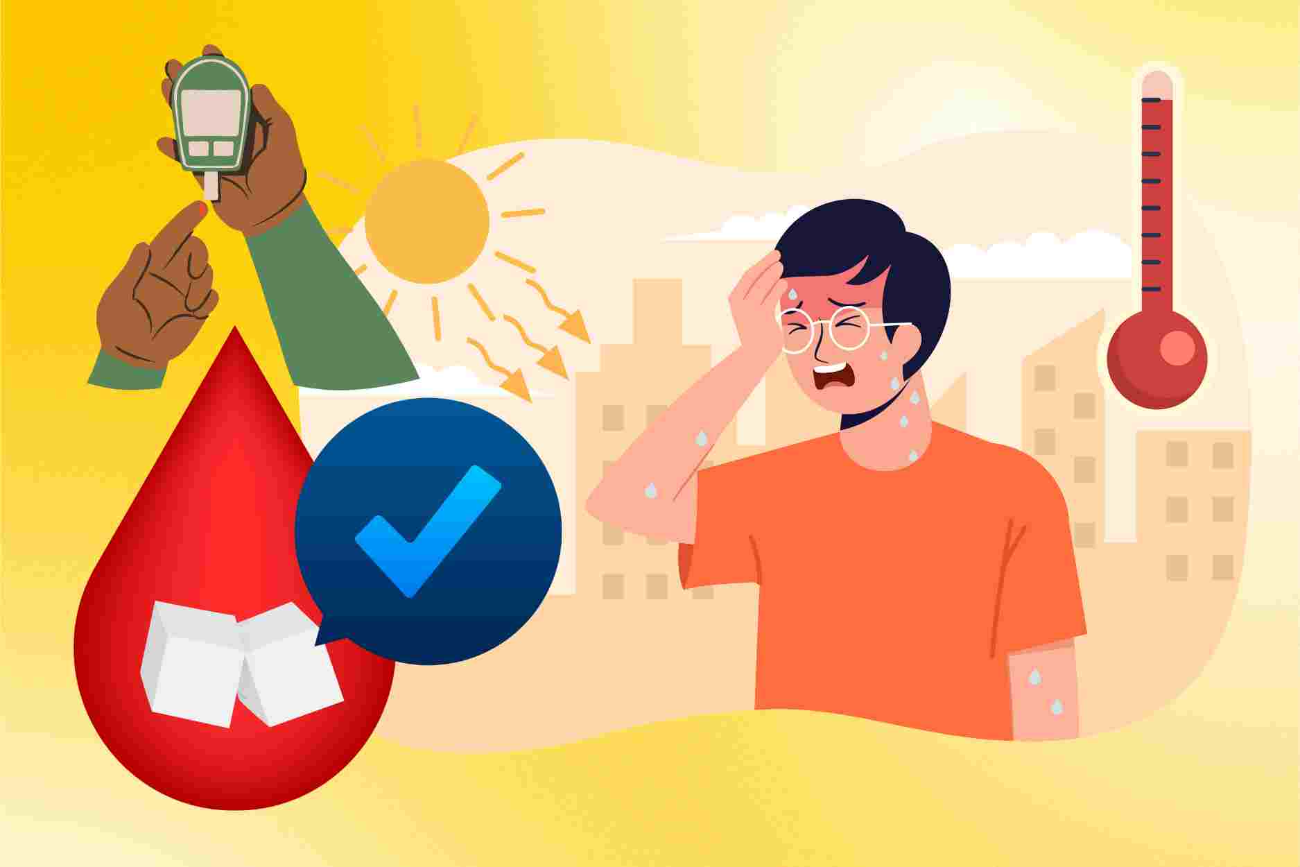 5 ways to keep blood sugar stable on hot sunny days