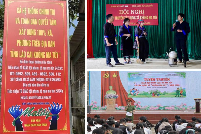 Lao Cai province strives to achieve 100% of communes and wards without drugs by 2030; the province has no drugs. Photo: Lao Cai e-Portal