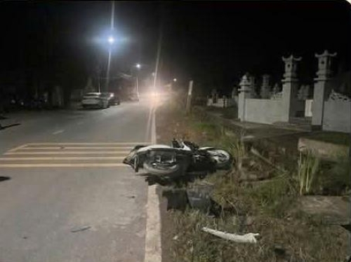 Scene of the accident in Hai Phong at 11:10 pm on May 23. Photo: Hai Phong Traffic Safety Board