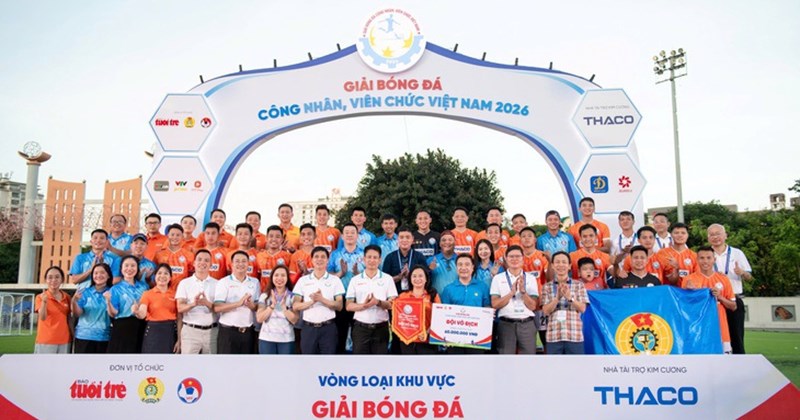 Vietnam Bank Union vô địch giải bóng đá công nhân viên chức phía Bắc