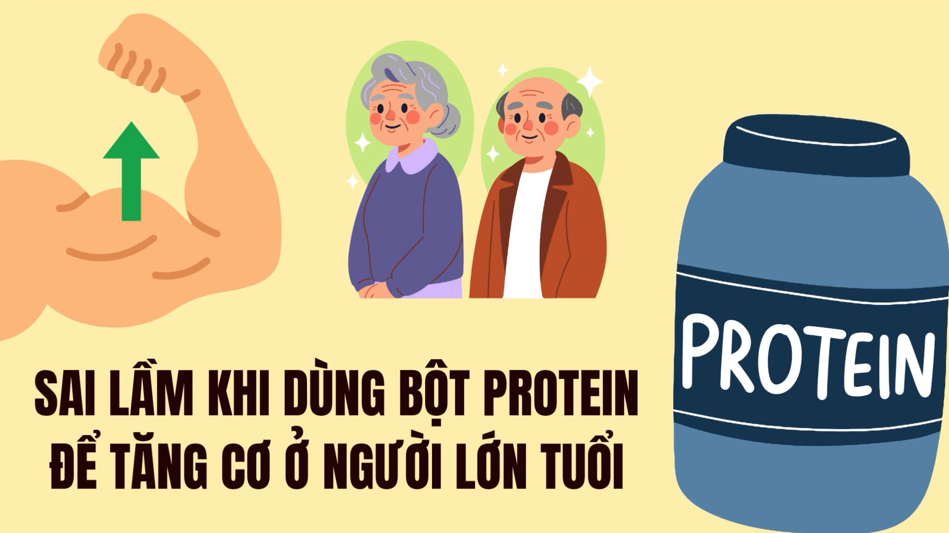 Mistakes when using protein powder to gain muscle in the elderly