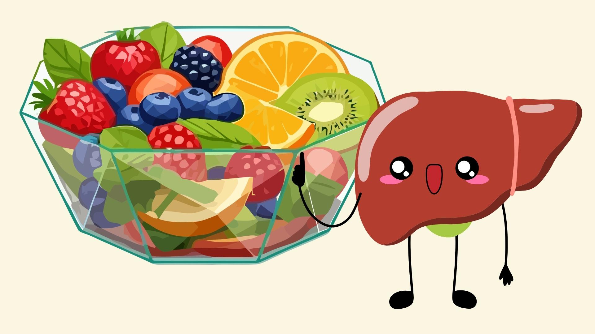 Liver detoxification with summer fruits. Graphics: Linh Dan
