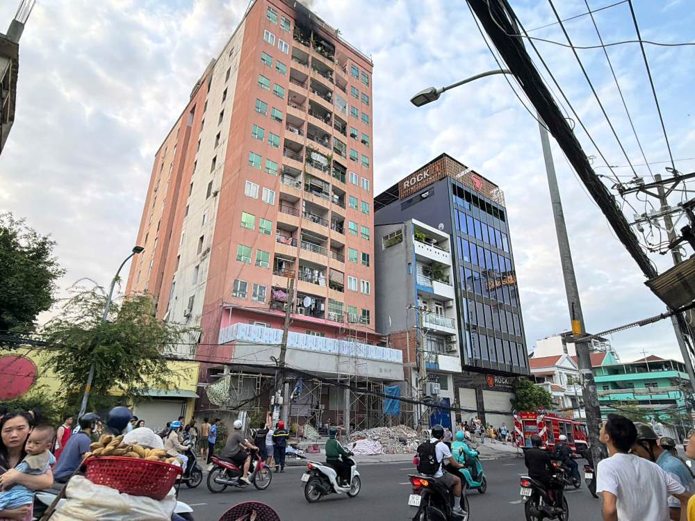 Hiện trường vụ cháy. Ảnh: Tuấn Kiệt